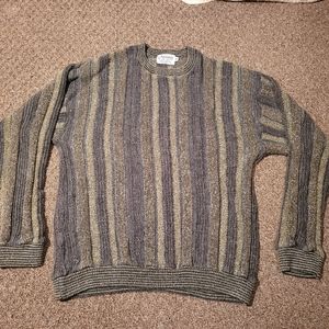 Vtg Amana Woolen Mills Gray Crewneck Sweater M